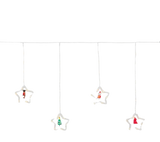 Lichtervorhang mit Figuren Weihnacht Lichterkette 125 LED Timer funktion Battery