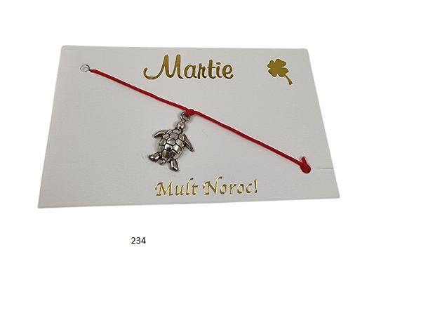 Armband Märzchen Martisor Glücksbringer März als Schildkröte aus Metall 234