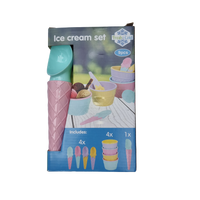 Eiscream set 9 tlg Küchen Ice Formen mit Löfflel