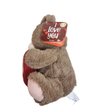 Plüschbär mit Herz Teddybär Stofftier Plüschtier Kuscheltier Valentinstag 28 cm