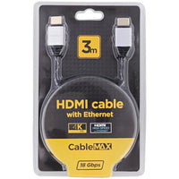 HDMI Kabel Premium Textil Hochwertiges High Speed 3D 4K Ultra HD 3m lang ARC