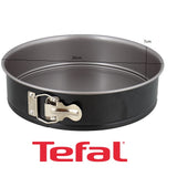 Tefal Springform Backform mit Scharnier 26 cm grau Kuchenform Antihaftbeschichtung