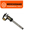 Digitaler Messschieber – Werckmann – Digital Caliper 150 mm Präzision Digital Electronic Edelstahl mit LCD-Display mit Batterie