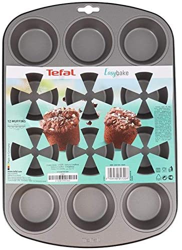 Tefal Muffinform für 12 Muffins Backform Backhilfe Muffinförmchen Backblech form