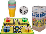 XXL-Trinkspiel Ludo, mit 16 Trinkbechern und Schaumwürfel Becher für ca. 300 ml