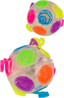 Springball Crazy Flashing Regenbogen ca. 7,5 cm Kunststoff, blinkender Flummi