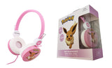 Kinderkopfhörer Pokemon Evoli Kinder Kopfhörer Stereo 3,5mm verstellbar NEU & OVP