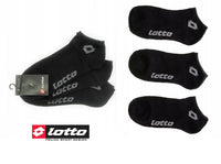 Lotto 3er-Pack Sneakers Socken Sneaker Socks Schwarz Uni Gr 35/38 39/42 43/46