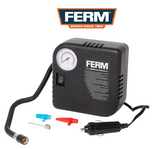 FERM Mini 12V Auto Luftkompressor 10 Bar 3 Zusatzadapter elektrische Luftpumpe  12x12x7 cm