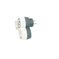 Pro Max Verteilersteckdose Duo-Steckdose mit 2 zusätzlichen USB-Eingängen Weiß